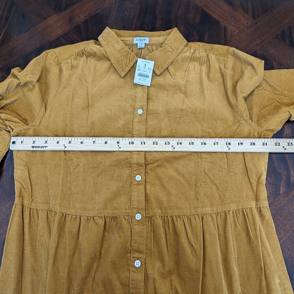 J.Crew Factory Corduroy Collared Mini Shirtdress - Picture 9 of 9